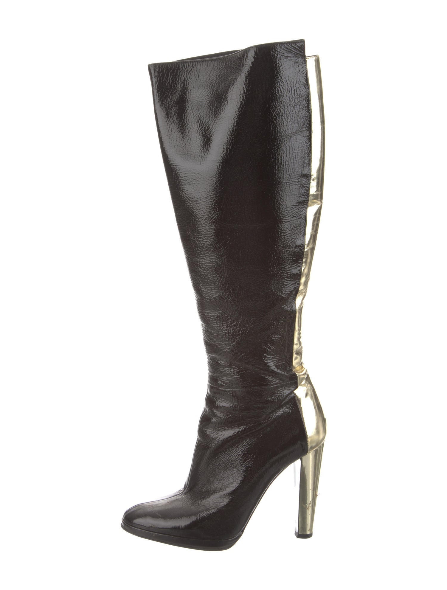 Pierre Hardy Patent Leather Boots