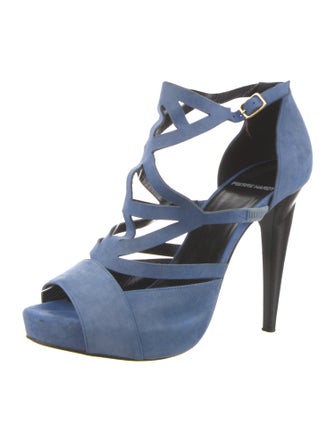 Pierre Hardy Suede T-Strap Pumps