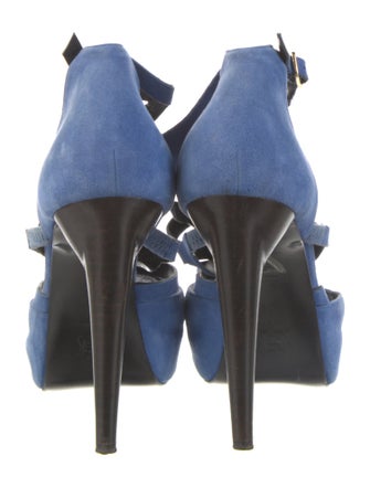 Pierre Hardy Suede T-Strap Pumps