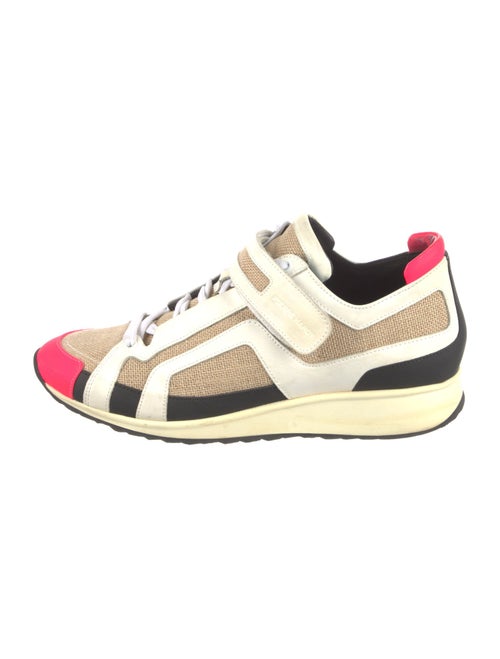 Pierre Hardy Leather Printed Athletic Sneakers