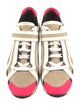 Pierre Hardy Leather Printed Athletic Sneakers