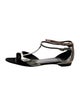 Pierre Hardy Patent Leather T-Strap Sandals