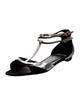 Pierre Hardy Patent Leather T-Strap Sandals