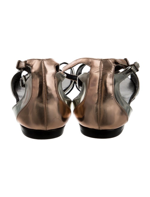 Pierre Hardy Patent Leather T-Strap Sandals