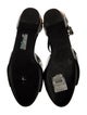 Pierre Hardy Patent Leather T-Strap Sandals