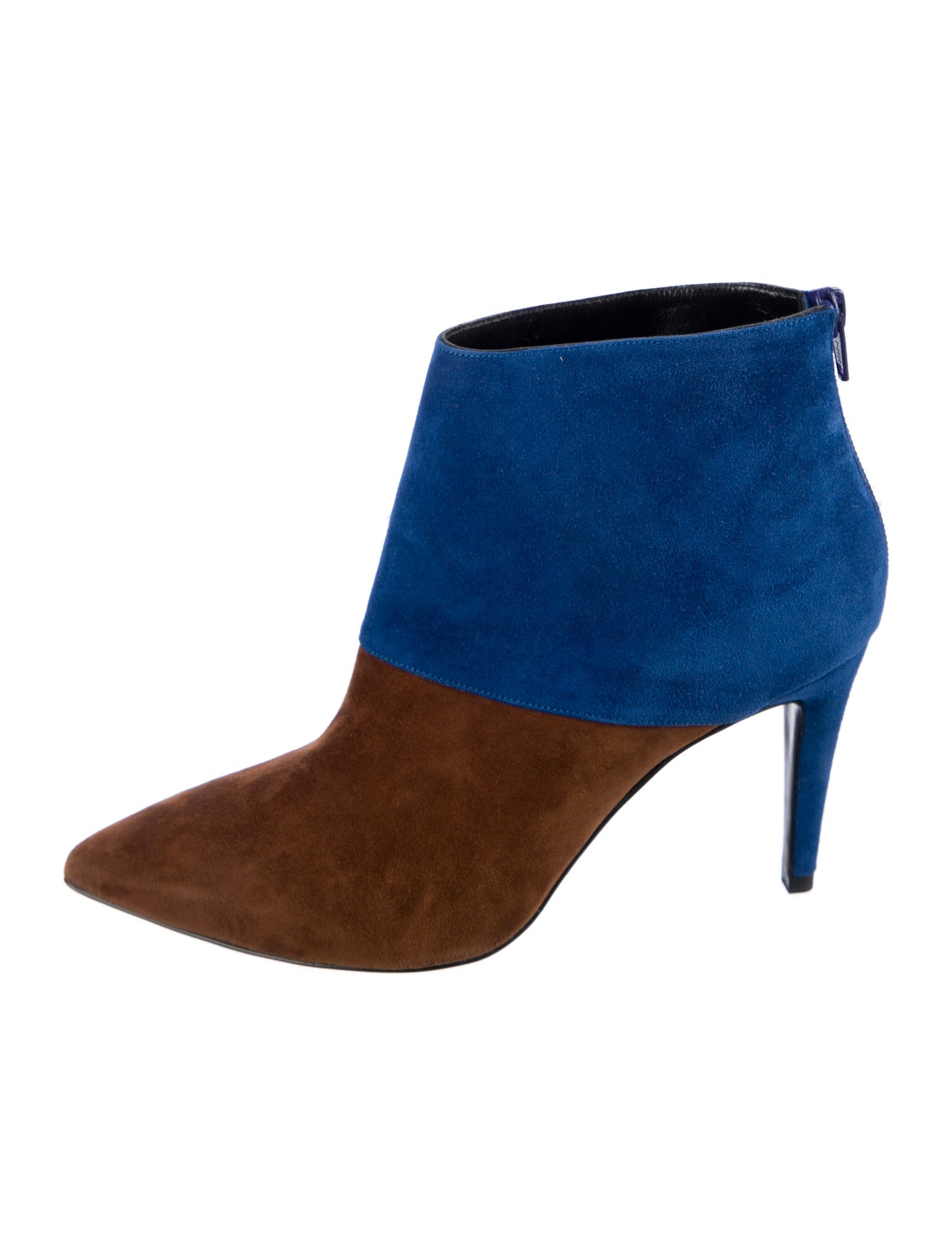 Pierre Hardy Suede Colorblock Pattern Boots