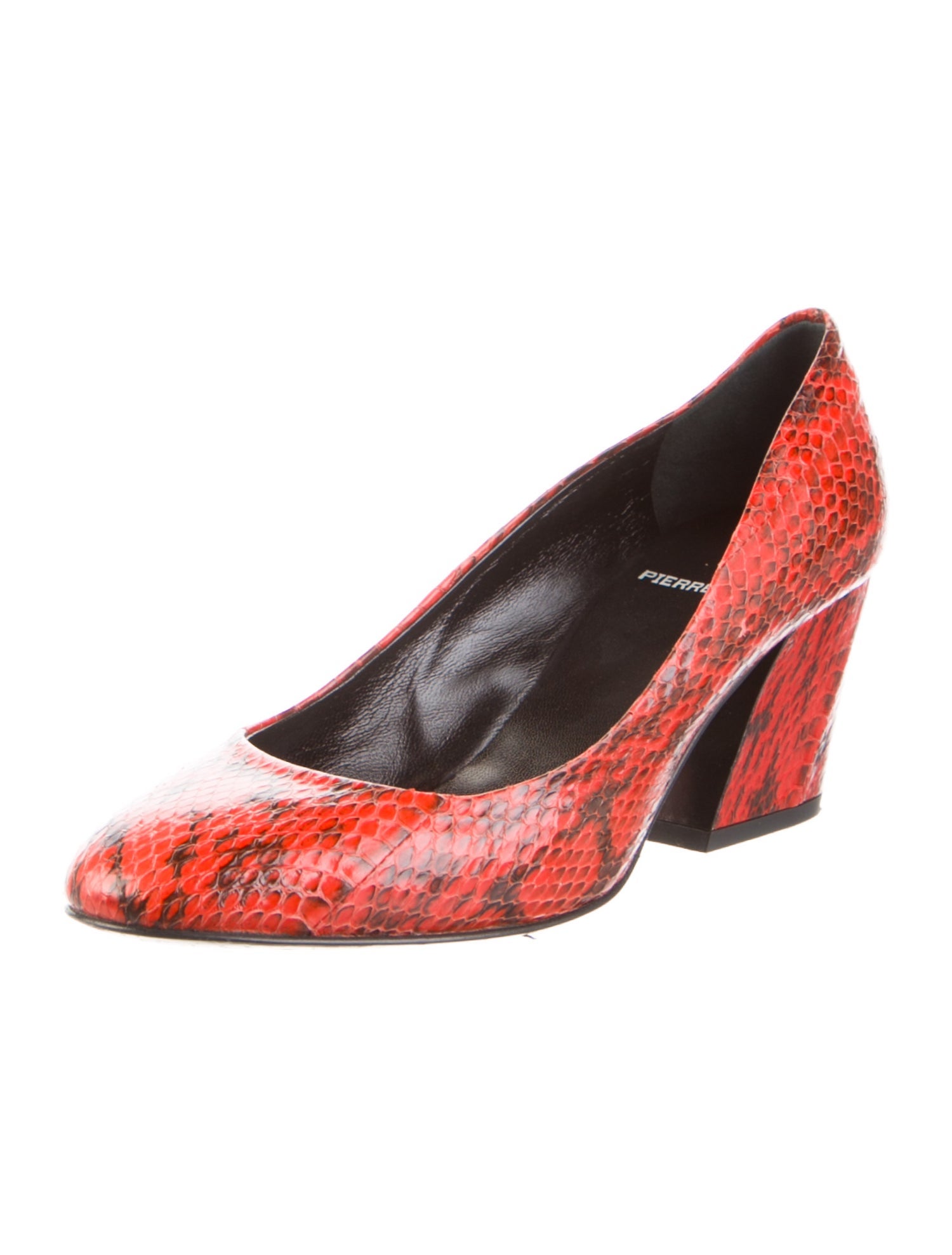Pierre Hardy Snakeskin Animal Print Pumps