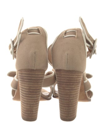 Pierre Hardy Canvas T-Strap Sandals