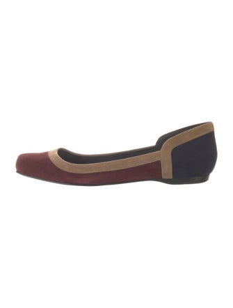 Pierre Hardy Suede Printed Ballet Flats