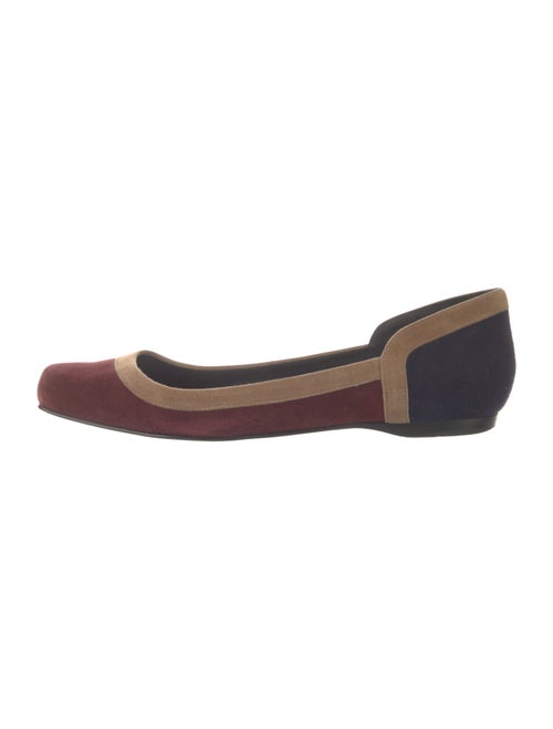 Pierre Hardy Suede Printed Ballet Flats