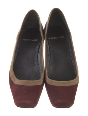 Pierre Hardy Suede Printed Ballet Flats