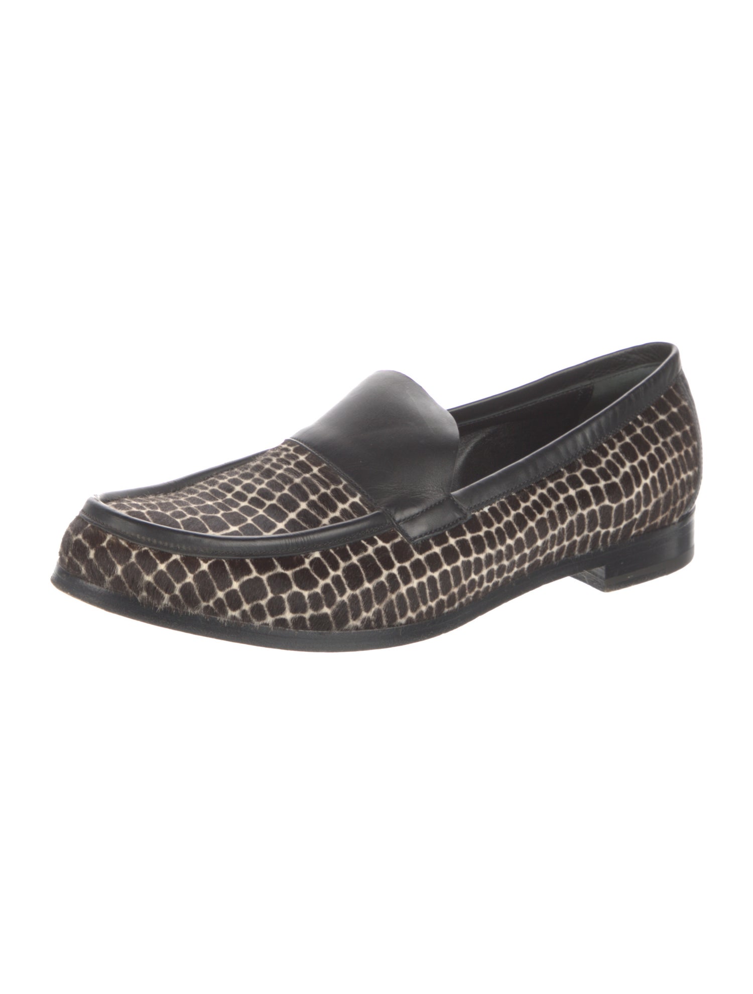 Pierre Hardy Ponyhair Printed Loafers