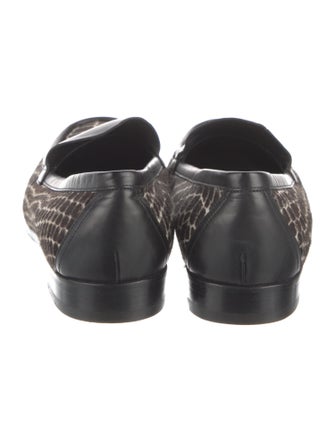 Pierre Hardy Ponyhair Printed Loafers