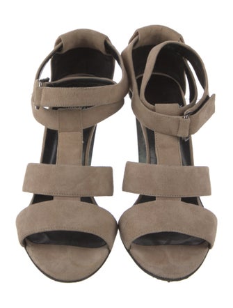Pierre Hardy Suede T-Strap Sandals