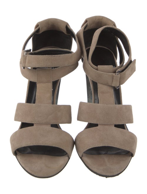 Pierre Hardy Suede T-Strap Sandals