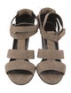 Pierre Hardy Suede T-Strap Sandals