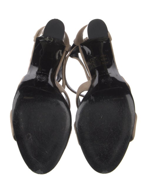 Pierre Hardy Suede T-Strap Sandals