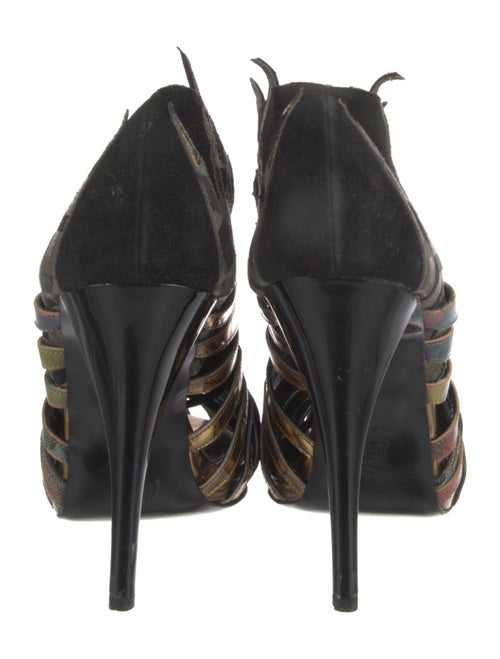 Pierre Hardy Leather Printed Lace-Up Boots