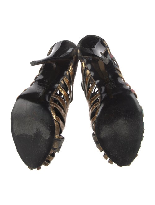 Pierre Hardy Leather Printed Lace-Up Boots