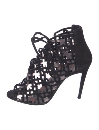 Pierre Hardy Suede Cutout Accent Pumps