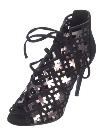 Pierre Hardy Suede Cutout Accent Pumps