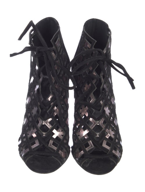 Pierre Hardy Suede Cutout Accent Pumps