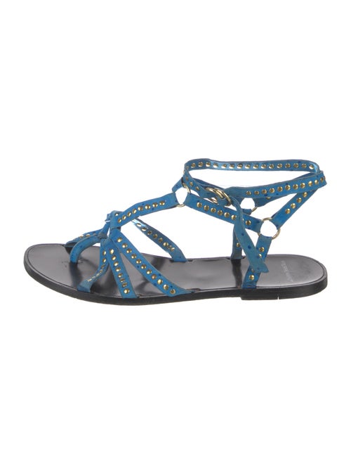 Pierre Hardy Suede Studded Accents Gladiator Sandals