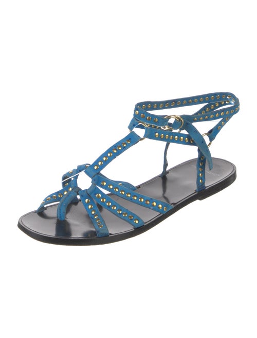 Pierre Hardy Suede Studded Accents Gladiator Sandals