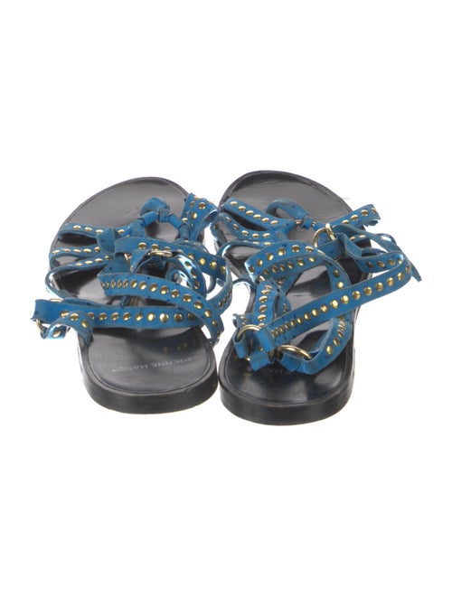 Pierre Hardy Suede Studded Accents Gladiator Sandals