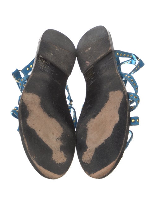 Pierre Hardy Suede Studded Accents Gladiator Sandals