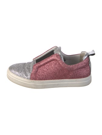 Pierre Hardy Glitter Colorblock Pattern Sneakers