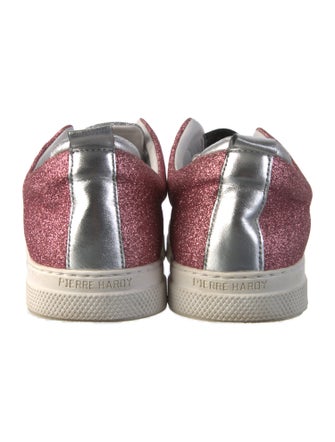 Pierre Hardy Glitter Colorblock Pattern Sneakers