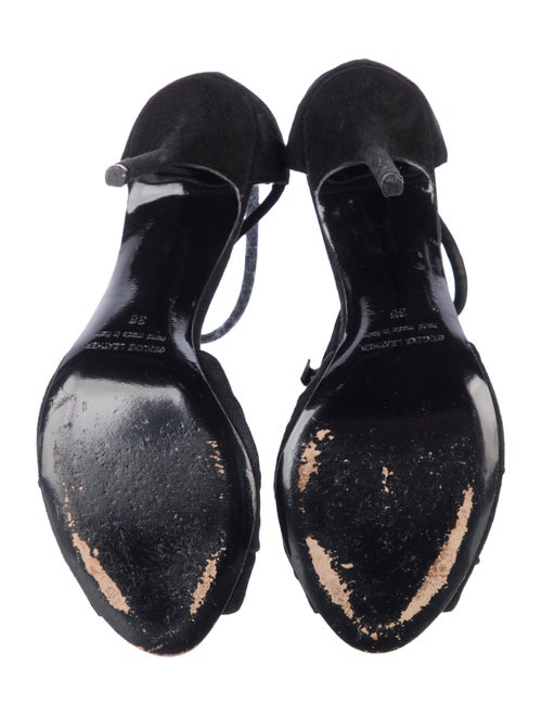 Pierre Hardy Suede T-Strap Sandals