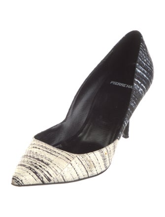 Pierre Hardy Leather Animal Print D'Orsay Pumps