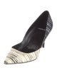 Pierre Hardy Leather Animal Print D'Orsay Pumps