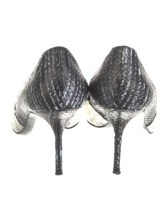 Pierre Hardy Leather Animal Print D'Orsay Pumps