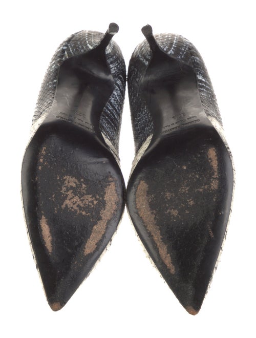 Pierre Hardy Leather Animal Print D'Orsay Pumps