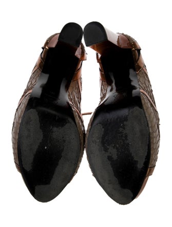 Pierre Hardy Snakeskin Animal Print Pumps