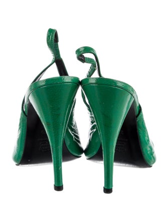 Pierre Hardy Patent Leather Slingback Sandals
