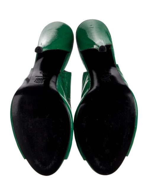 Pierre Hardy Patent Leather Slingback Sandals