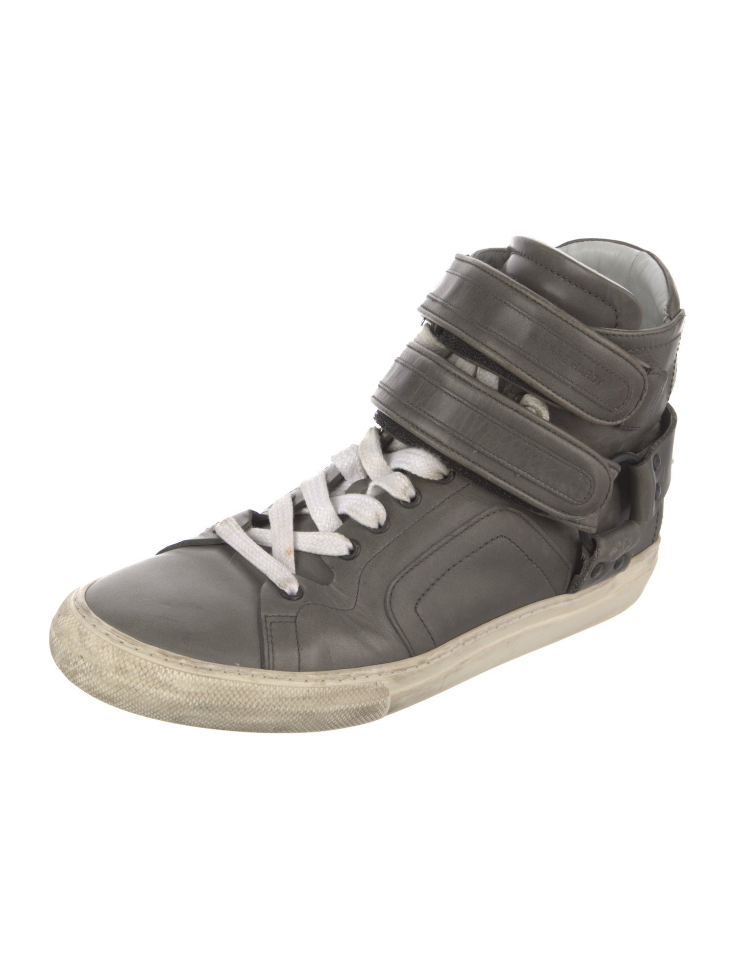 Pierre Hardy Leather Colorblock Pattern Lace-Up Boots