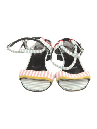 Pierre Hardy Leather Printed Sandals