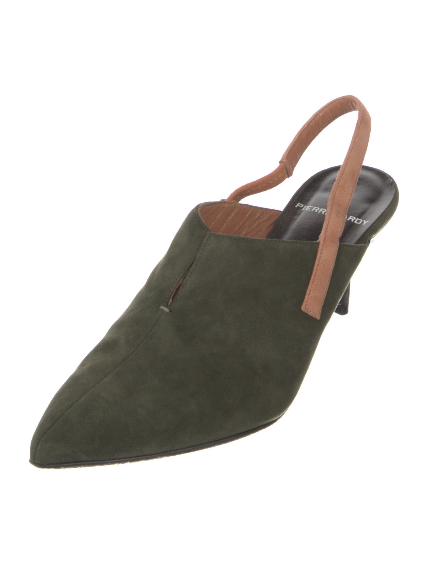 Pierre Hardy Suede Slingback Pumps