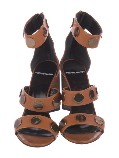 Pierre Hardy Leather Studded Accents Gladiator Sandals