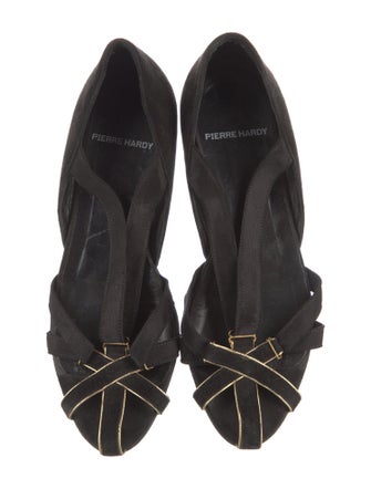 Pierre Hardy Suede D'Orsay Flats