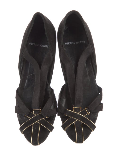 Pierre Hardy Suede D'Orsay Flats