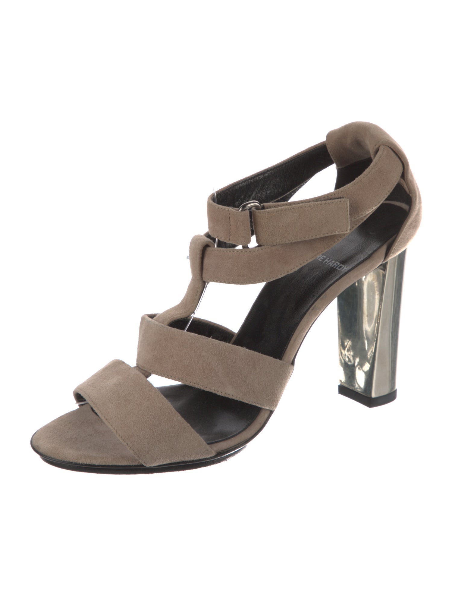 Pierre Hardy Suede T-Strap Sandals