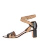 Pierre Hardy Patent Leather T-Strap Sandals