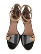 Pierre Hardy Patent Leather T-Strap Sandals