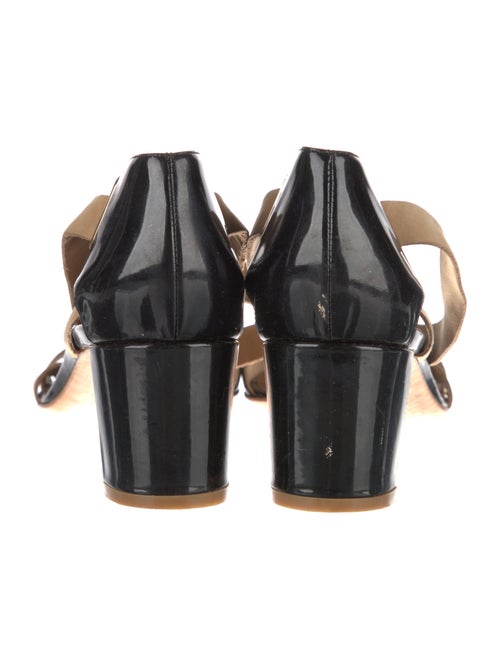 Pierre Hardy Patent Leather T-Strap Sandals